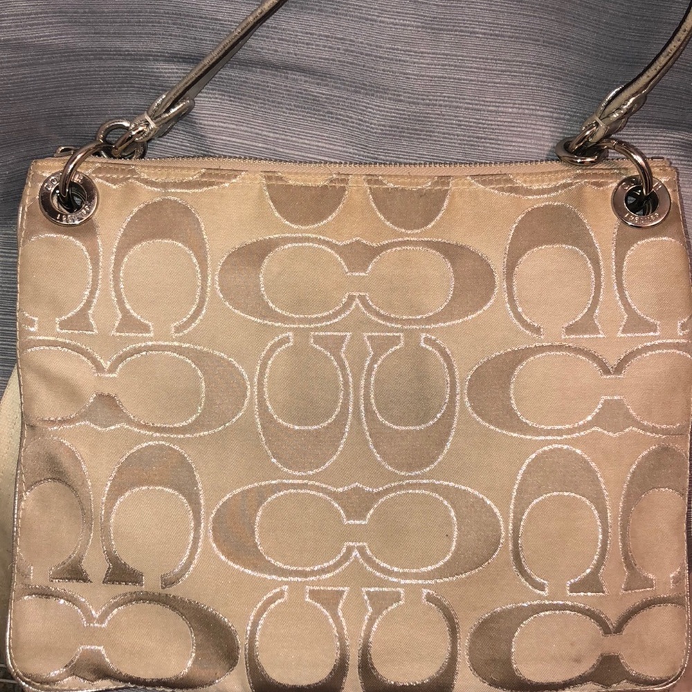 Champagne and silver Crossbody/shoulder bag - Picture 3 of 6
